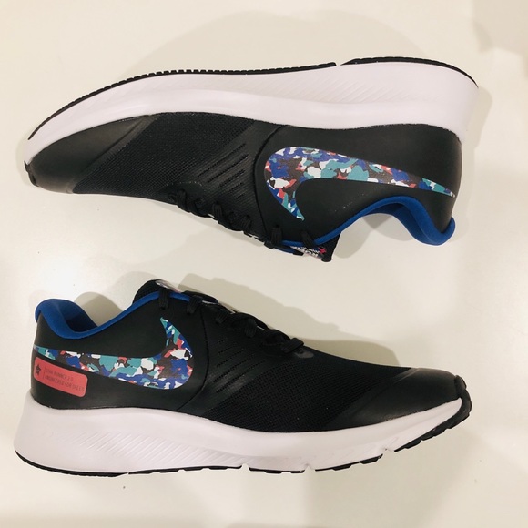 nike star runner 2 gs black